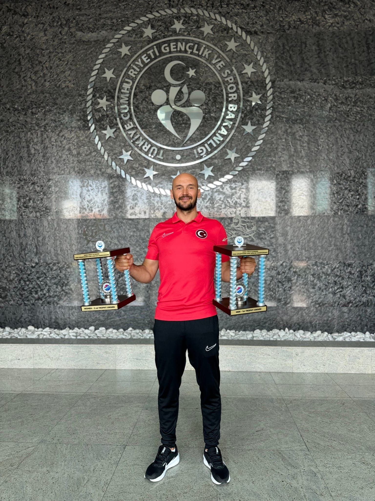 Championship trophies